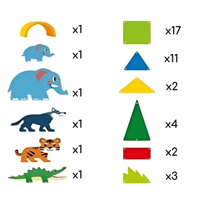 Kreatywna zabawa z klockami w dżungli