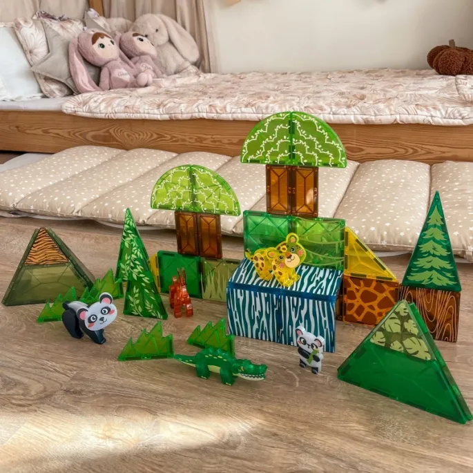 Rzadkie zwierzęta w zestawie konstrukcyjnym 45el.