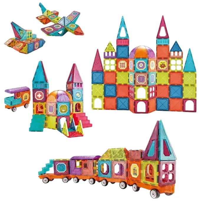 71-elementowy zestaw klocków dla dzieci od 3 roku życia.