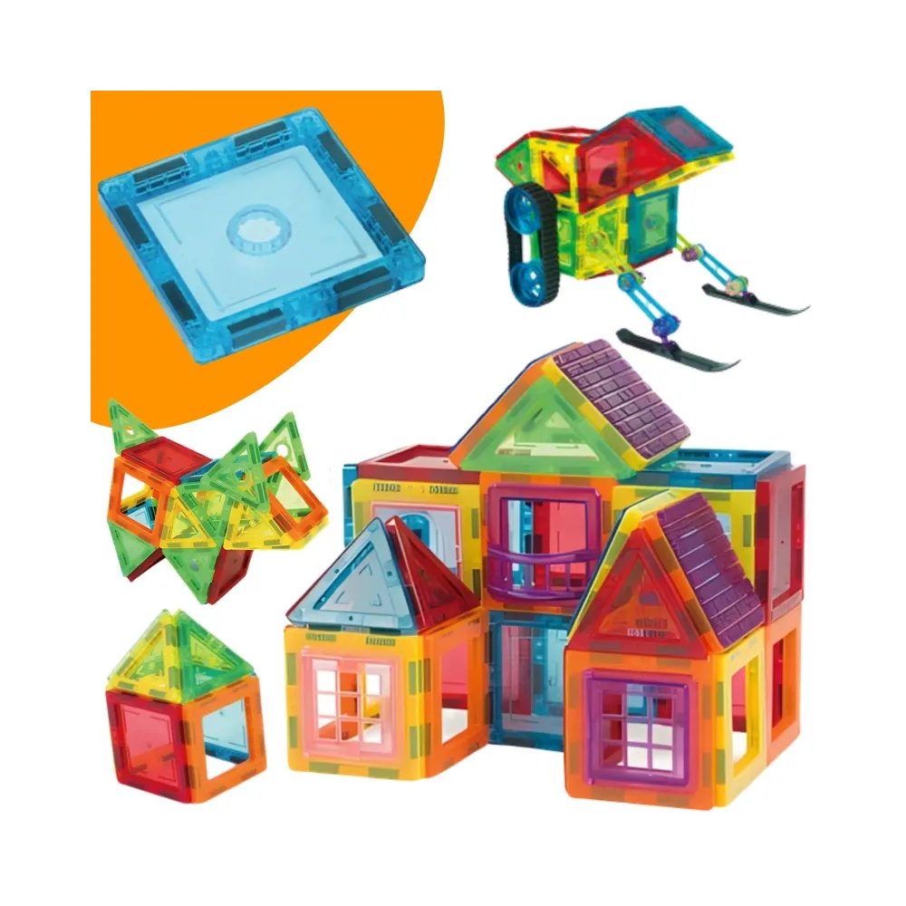 WOOPIE Klocki Magnetyczne 3D Edukacyjne Panele Dla Dzieci