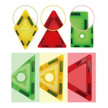 WOOPIE Klocki Magnetyczne 3D Edukacyjne Panele Dla Dzieci