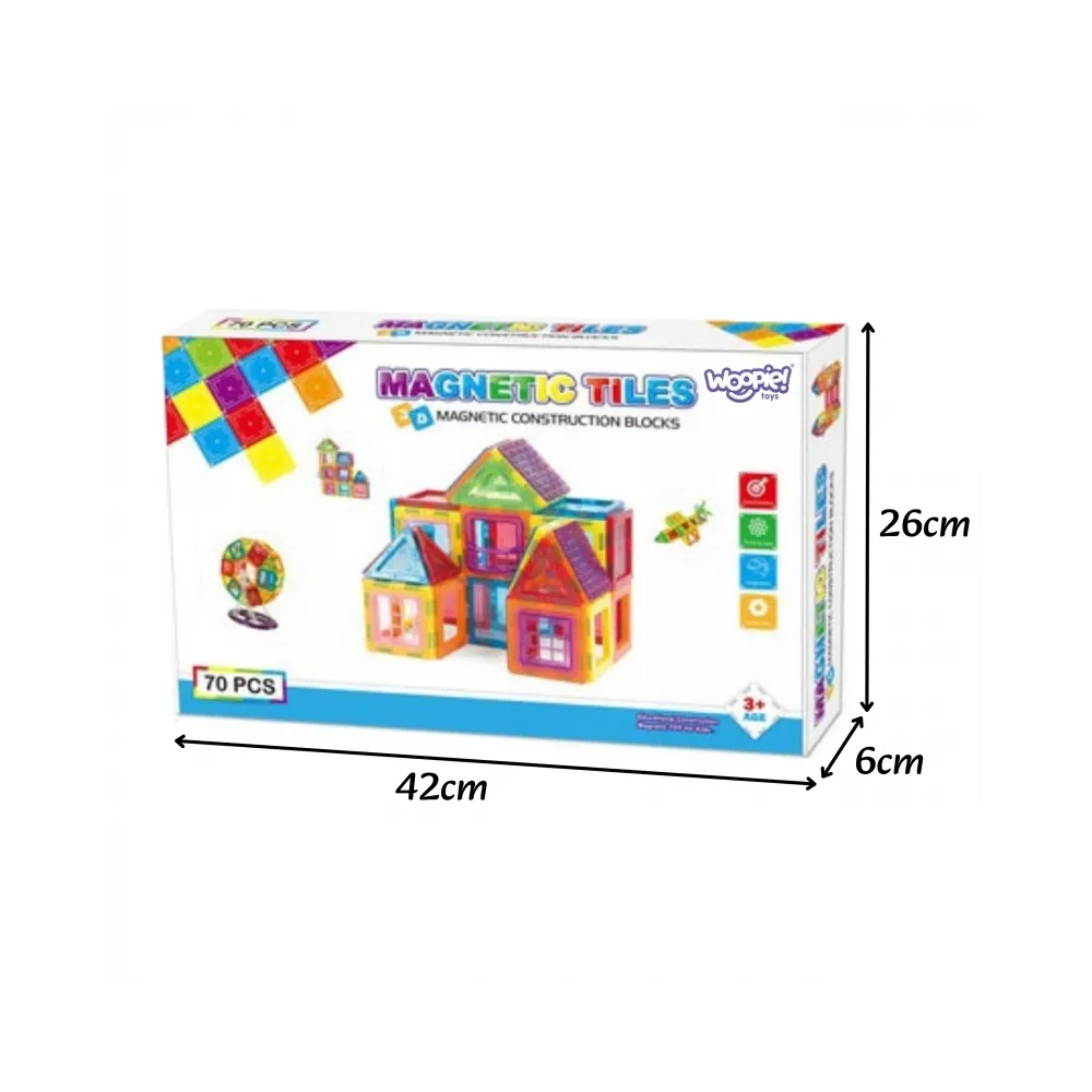 WOOPIE Klocki Magnetyczne 3D Edukacyjne Panele Dla Dzieci
