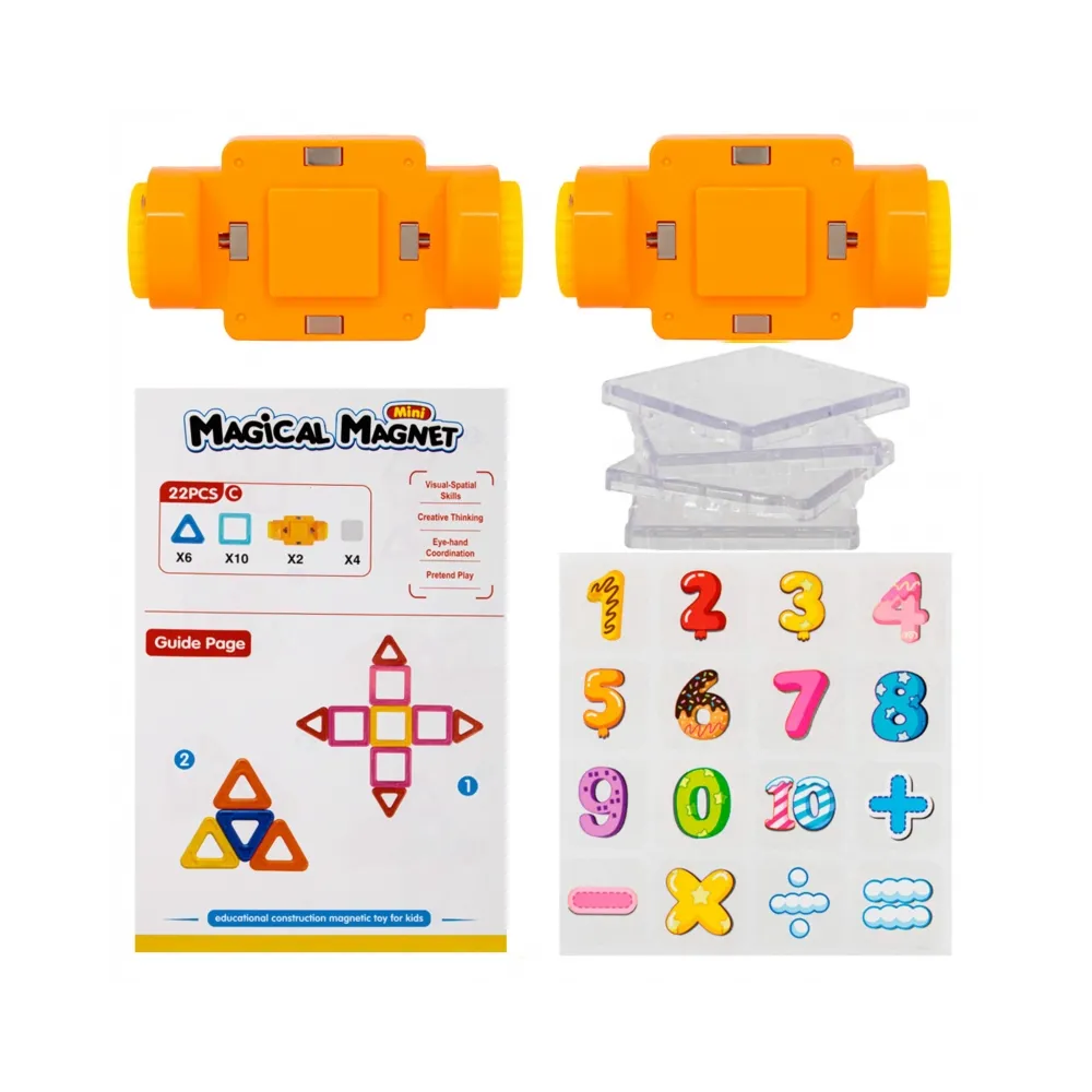 WOOPIE Klocki Magnetyczne Pojazd Mini Budowle STEAM 22el.