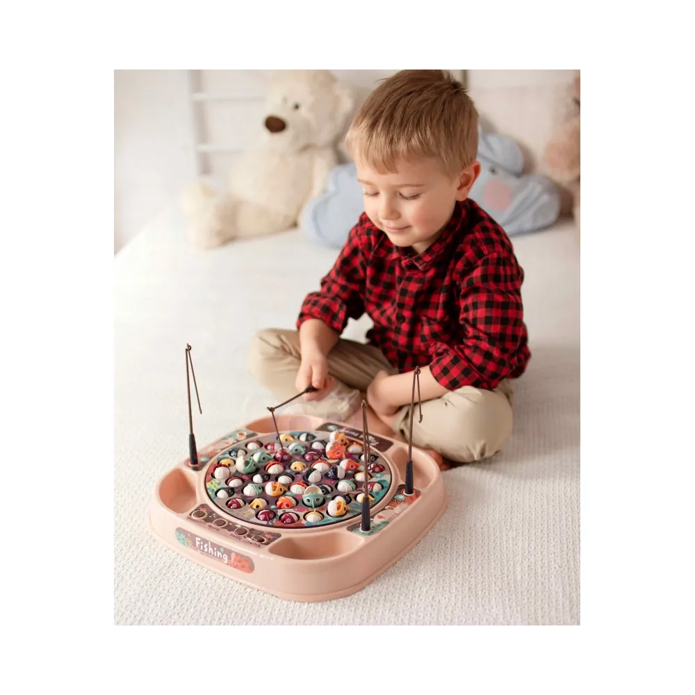 WOOPIE Gra Łowienie Rybek Zestaw 4 Wędki 50 el.