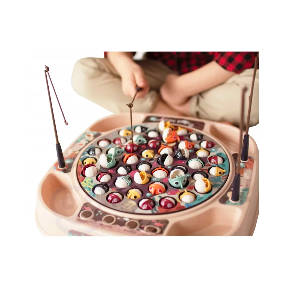 WOOPIE Gra Łowienie Rybek Zestaw 4 Wędki 50 el.