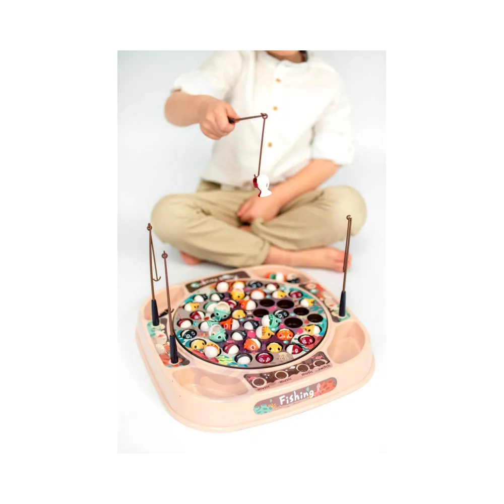 WOOPIE Gra Łowienie Rybek Zestaw 4 Wędki 50 el.