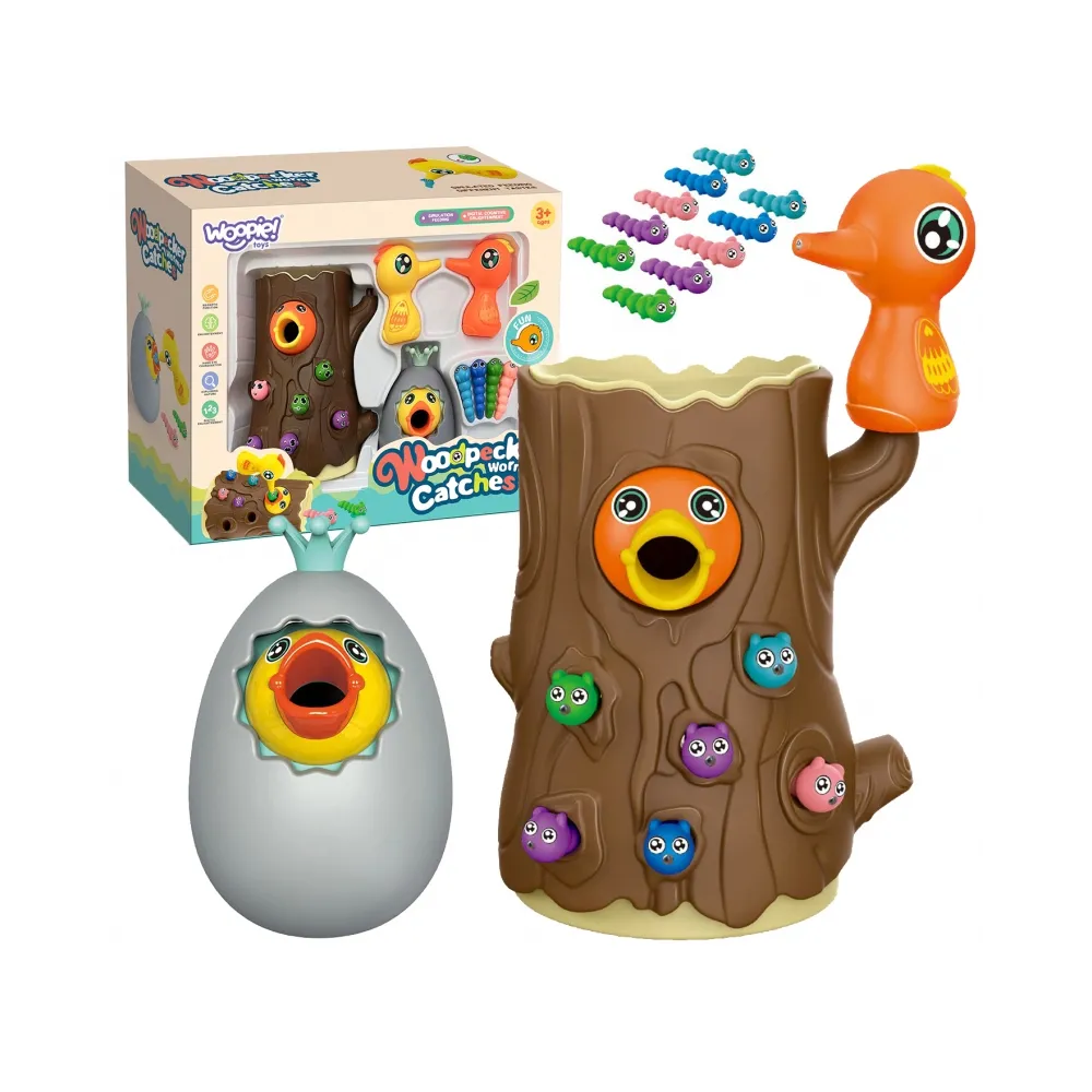 WOOPIE Gra Zręcznościowa Złap Robaczka + Skarbonka Wańka Wstańka Jajko