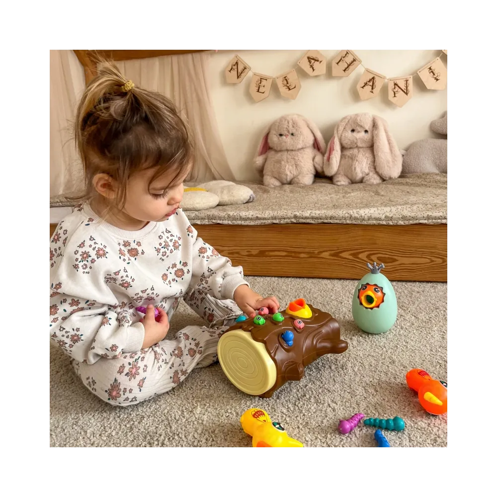 WOOPIE Gra Zręcznościowa Złap Robaczka + Skarbonka Wańka Wstańka Jajko