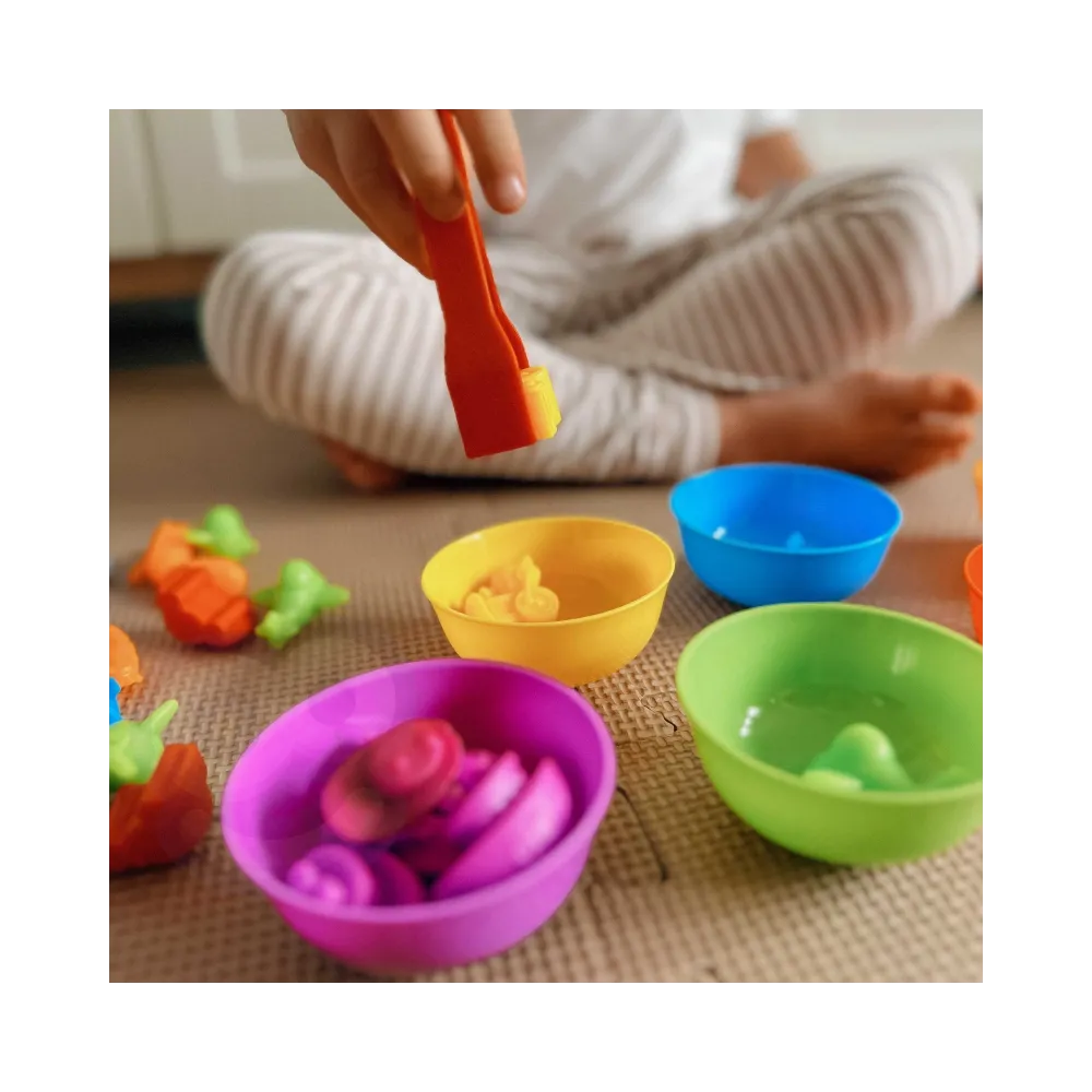 WOOPIE Gra Edukacyjna Montessori Sorter Kolorów Pojazdy 44 el.