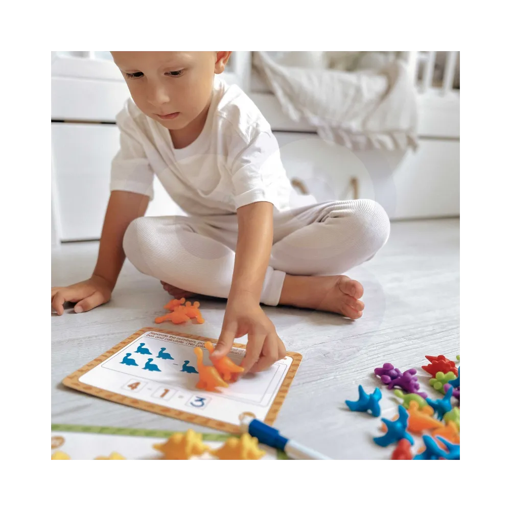 WOOPIE Zestaw Edukacyjny Nauka Liczenia Montessori Sorter Kolorów Zwierzęta 83 el.