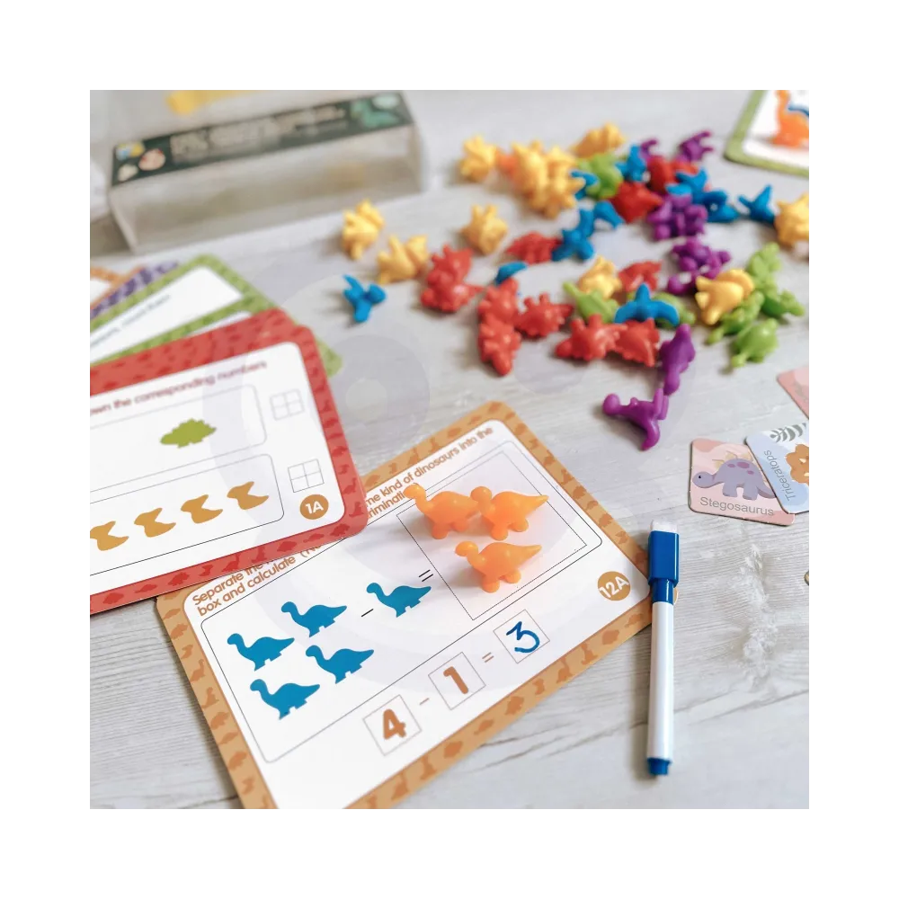 WOOPIE Zestaw Edukacyjny Nauka Liczenia Montessori Sorter Kolorów Zwierzęta 83 el.