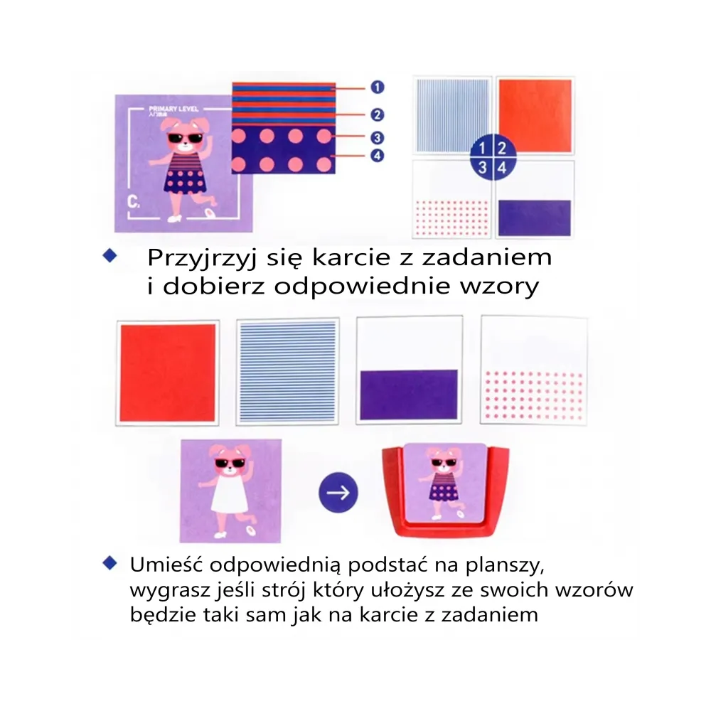 WOOPIE Gra "Mała Projektantka Mody" Ubieranki Stylizacje