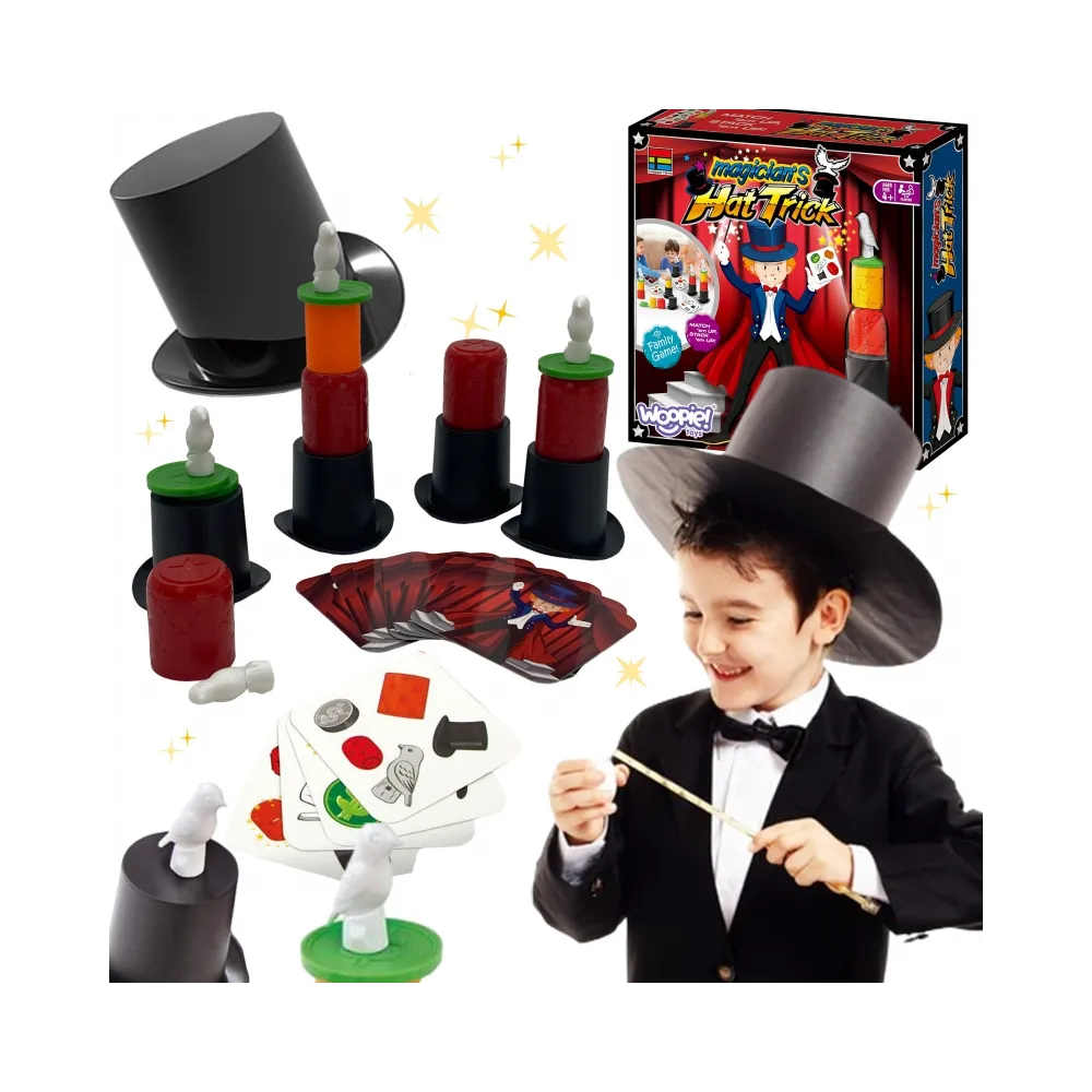 WOOPIE Gra sztuczki Magiczne z Kapeluszem Mały Magik 4+