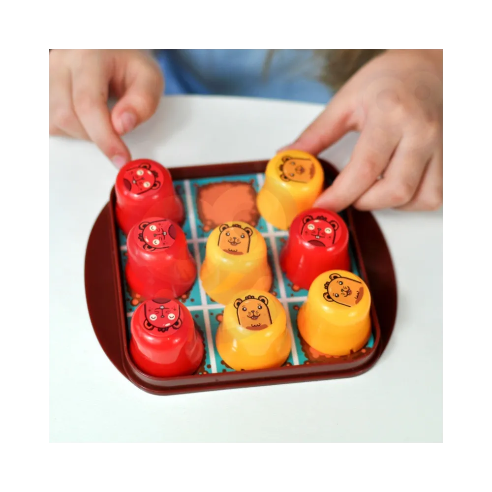 Plansza z kartami i dzwonkiem WOOPIE IQ gra edukacyjna