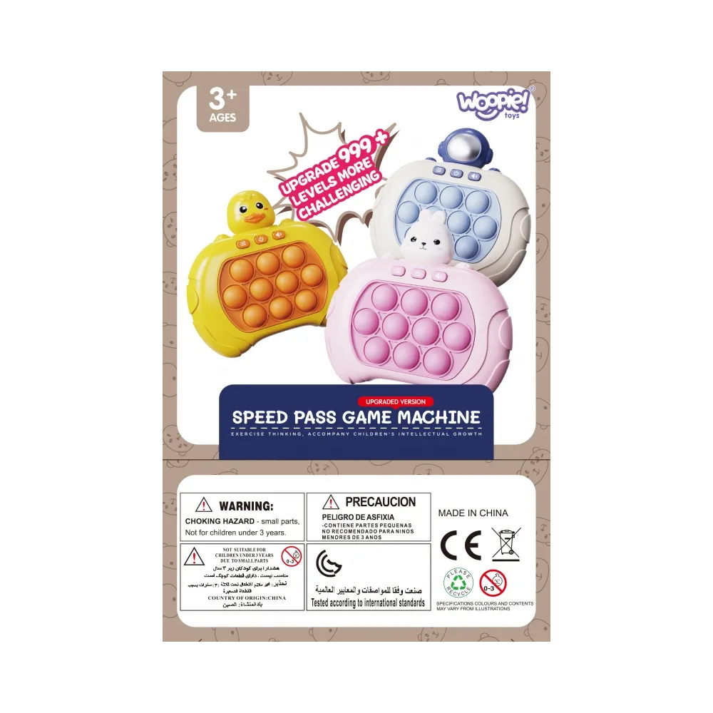 WOOPIE Gra POP IT Interaktywna Antystresowa Zręcznościowa Królik