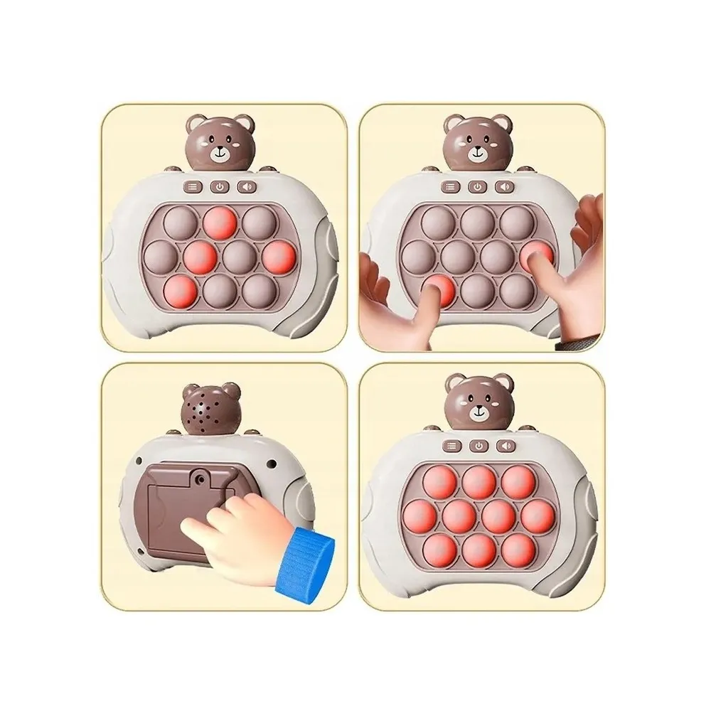 WOOPIE Gra POP IT Interaktywna Antystresowa Zręcznościowa Miś