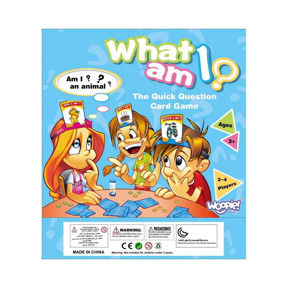 WOOPIE Kim jestem? Zgadnij Gra Rodzinna Rozrywkowa