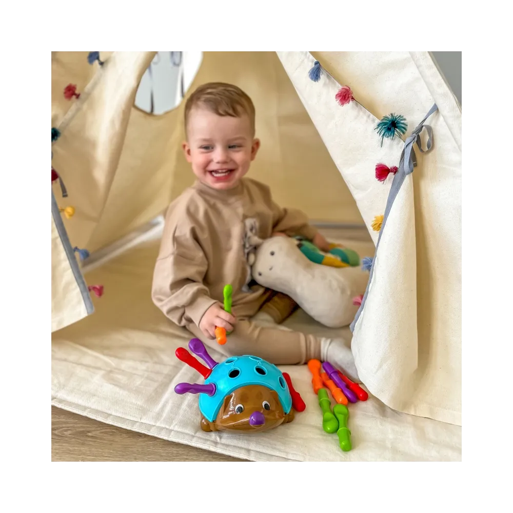 WOOPIE Gra Zręcznościowa Jeżyk Sorter Montessori Nauka Liczb i Kolorów 4w1