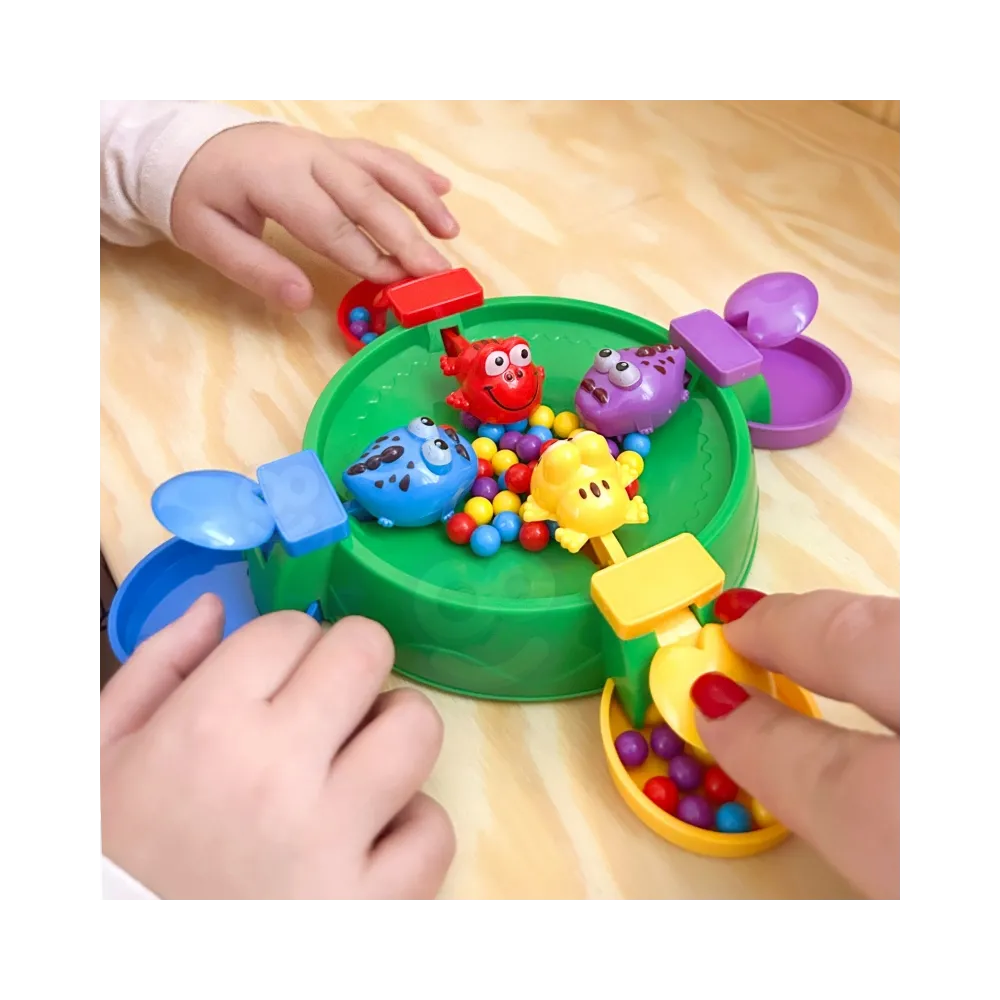 WOOPIE Gra Zręcznościowa Planszowa GŁODNE WESOŁE ŻABKI I KROKODYLKI 3+