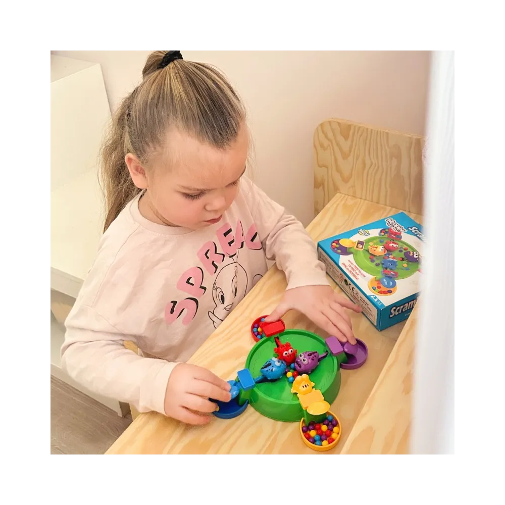 WOOPIE Gra Zręcznościowa Planszowa GŁODNE WESOŁE ŻABKI I KROKODYLKI 3+