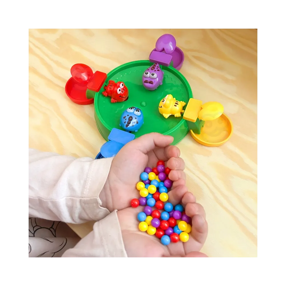 WOOPIE Gra Zręcznościowa Planszowa GŁODNE WESOŁE ŻABKI I KROKODYLKI 3+