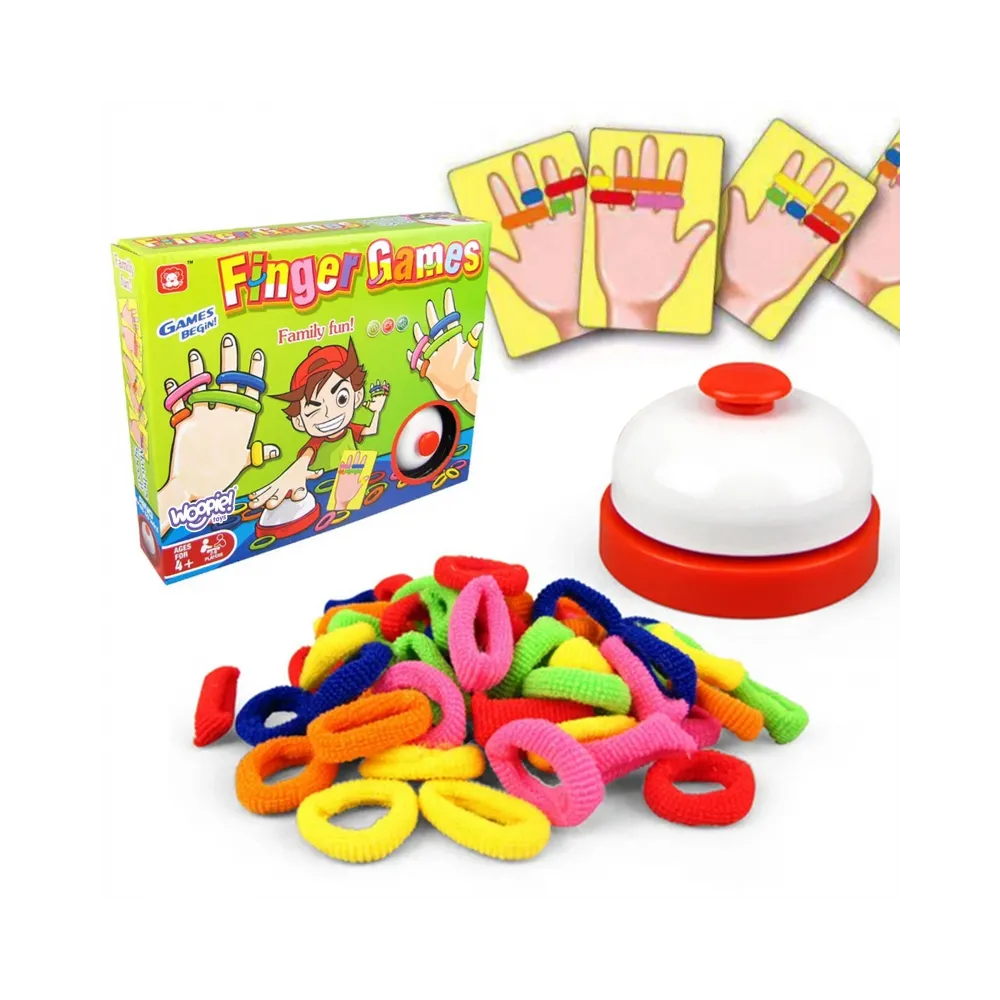 WOOPIE Gra Zręcznościowa FINGER GAMES Kolorowe Gumki 4+