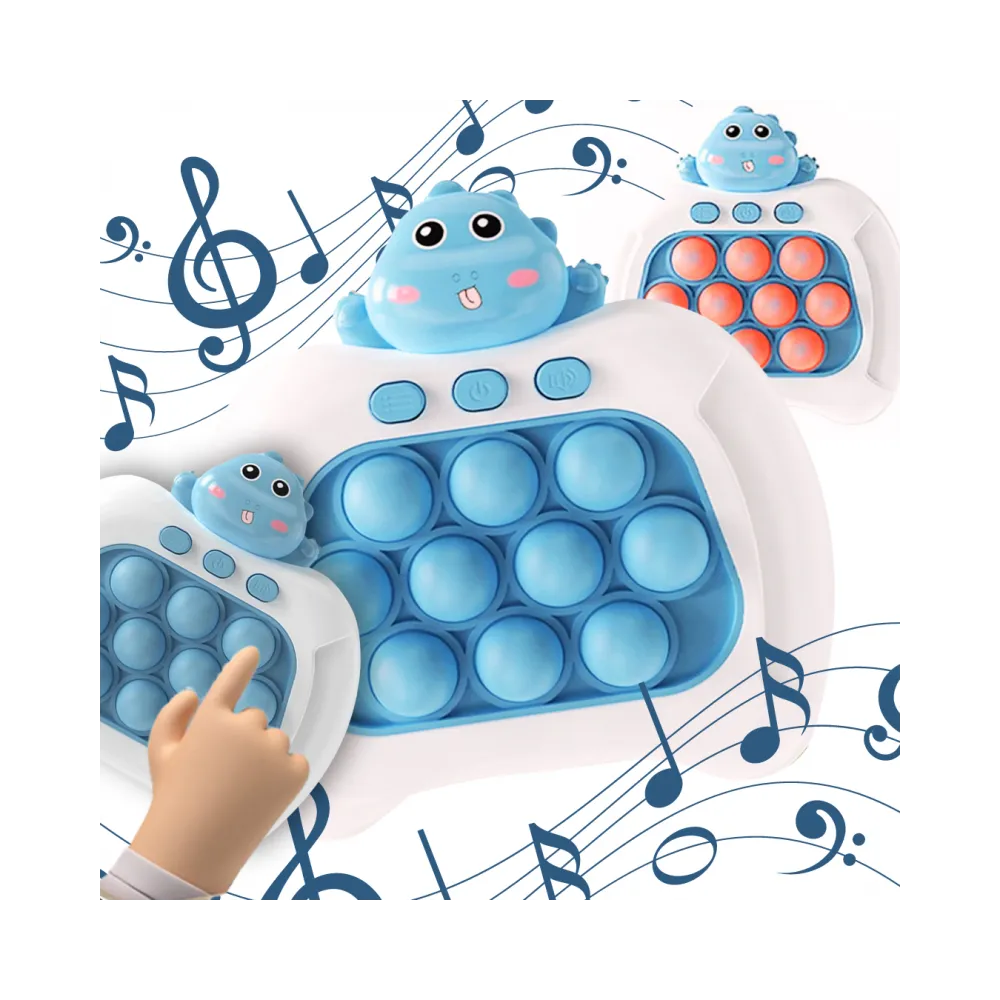 WOOPIE Gra POP IT Elektryczna Antystresowa Zręcznościowa Dinozaur Niebieski