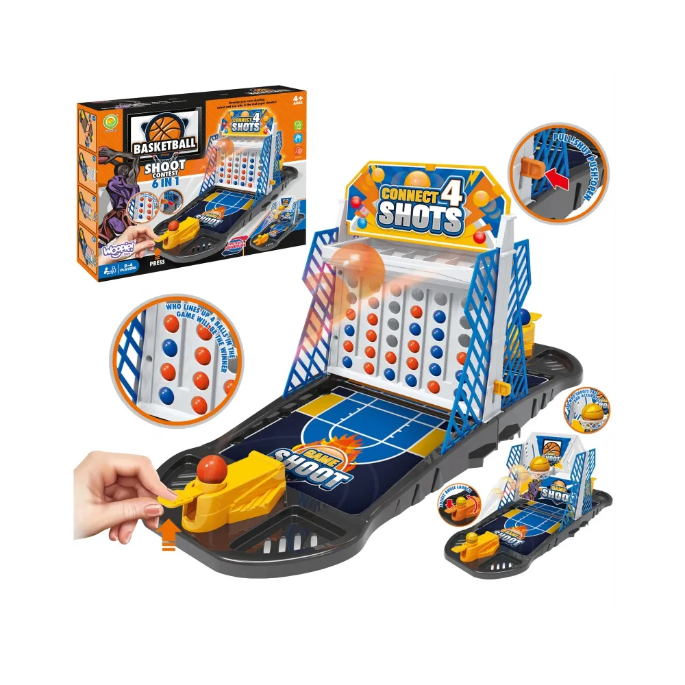 WOOPIE Gra Zręcznościowa Mini Koszykówka