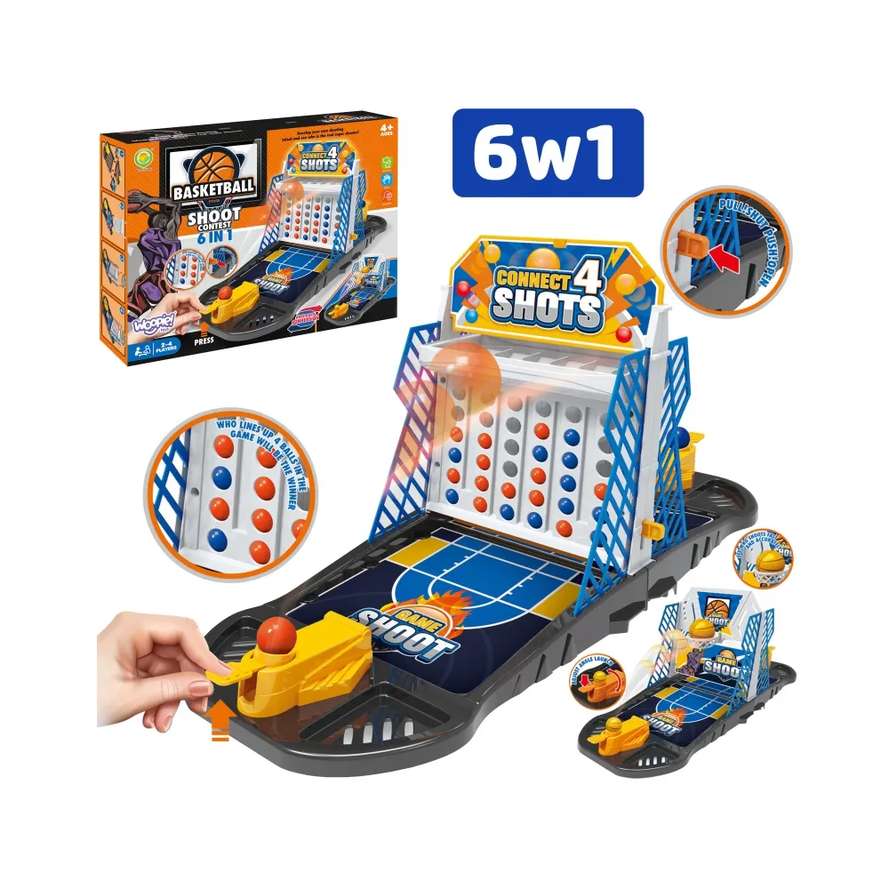 WOOPIE Gra Zręcznościowa Mini Koszykówka