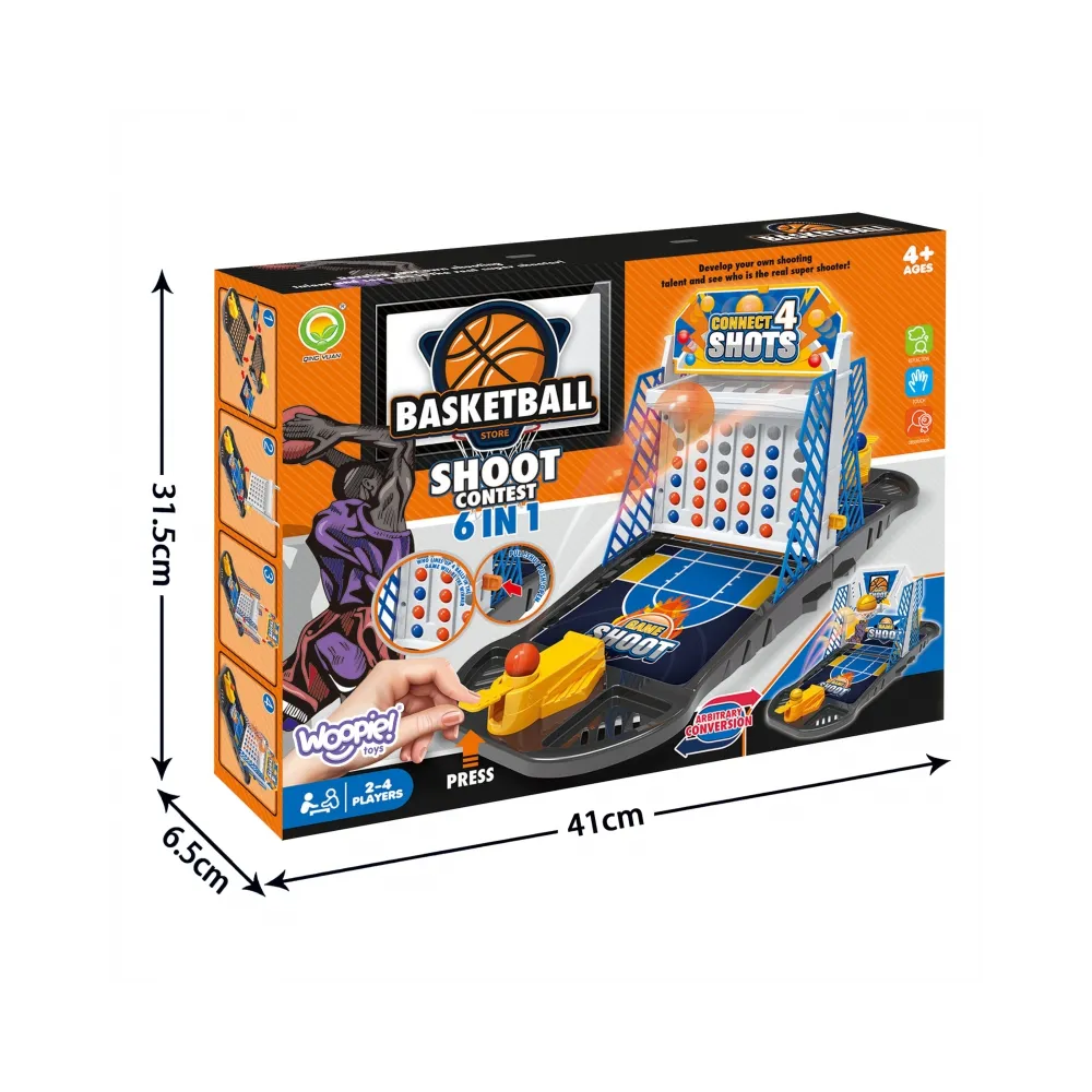 WOOPIE Gra Zręcznościowa Mini Koszykówka