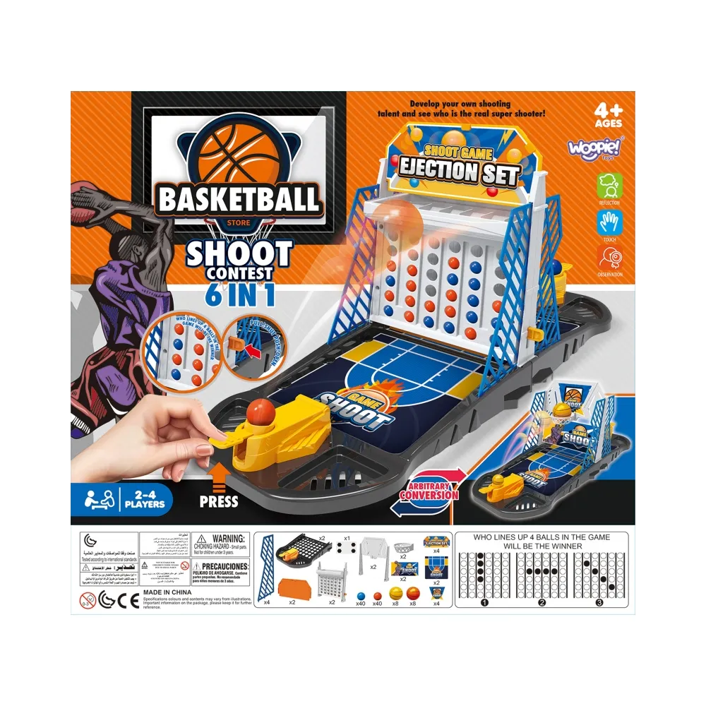 WOOPIE Gra Zręcznościowa Mini Koszykówka