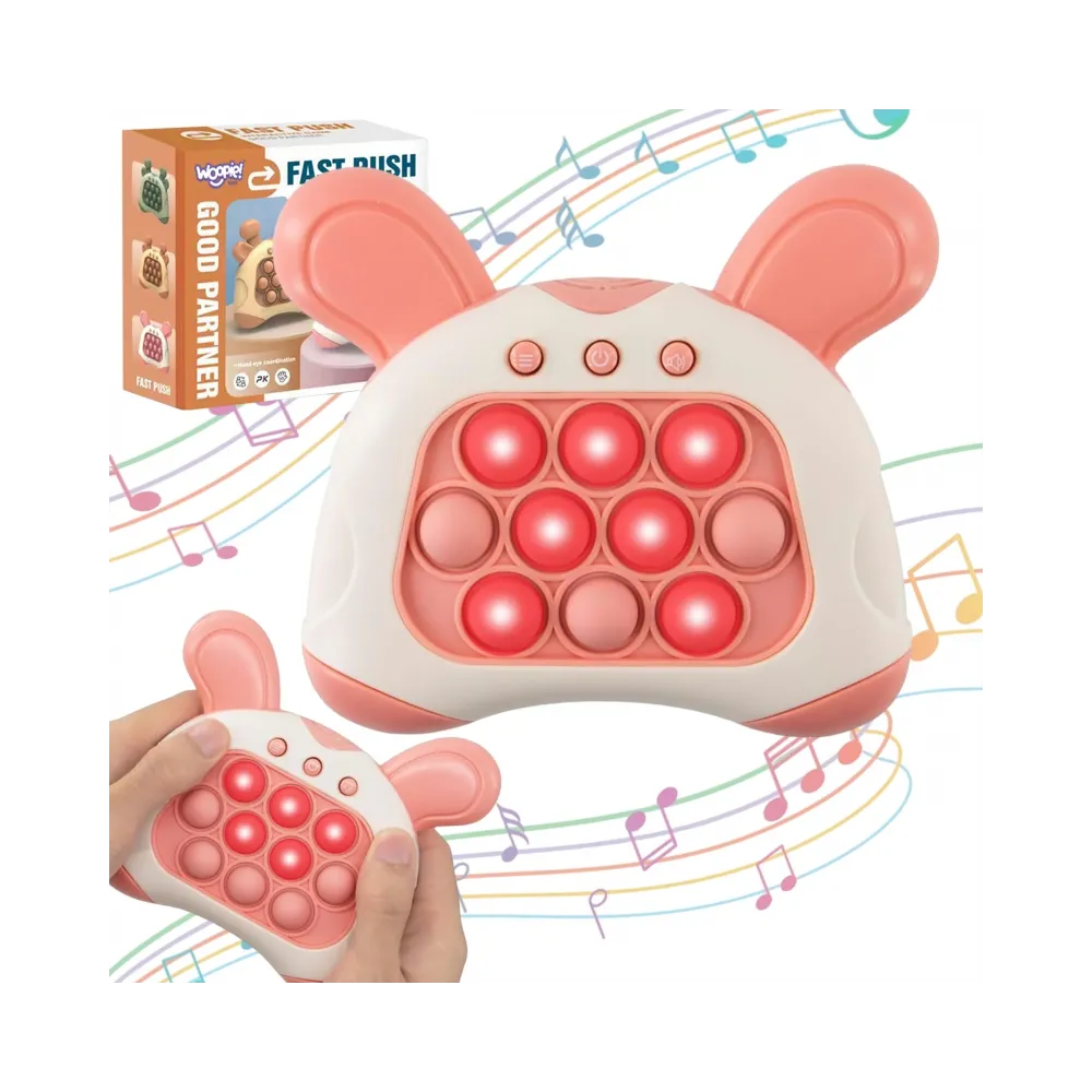WOOPIE Gra POP IT Elektryczna Antystresowa Zręcznościowa Uszy Króliczka