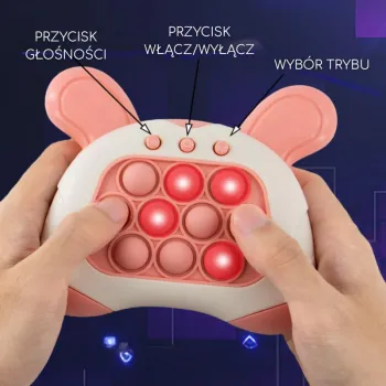 WOOPIE Gra POP IT Elektryczna Antystresowa Zręcznościowa Uszy Króliczka
