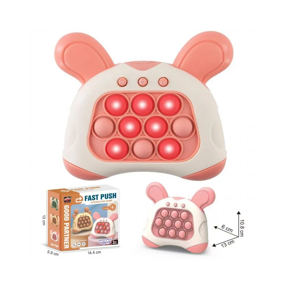 WOOPIE Gra POP IT Elektryczna Antystresowa Zręcznościowa Uszy Króliczka
