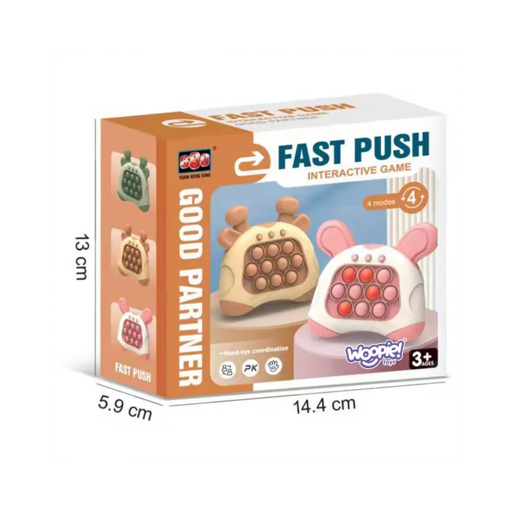 WOOPIE Gra POP IT Elektryczna Antystresowa Zręcznościowa Uszy Króliczka