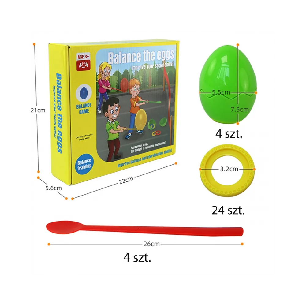 WOOPIE Gra Zręcznościowa Balansujące Jajka