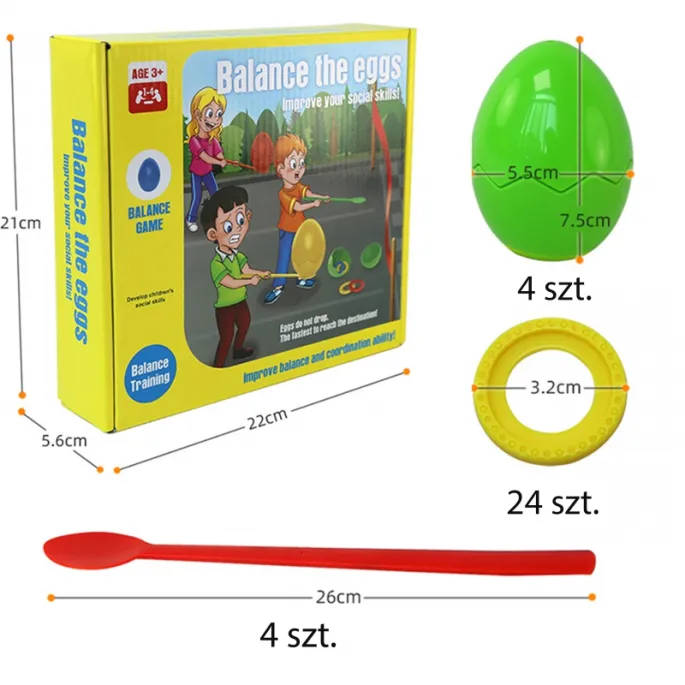 WOOPIE Balansujące Jajka - zabawa rozwijająca cierpliwość