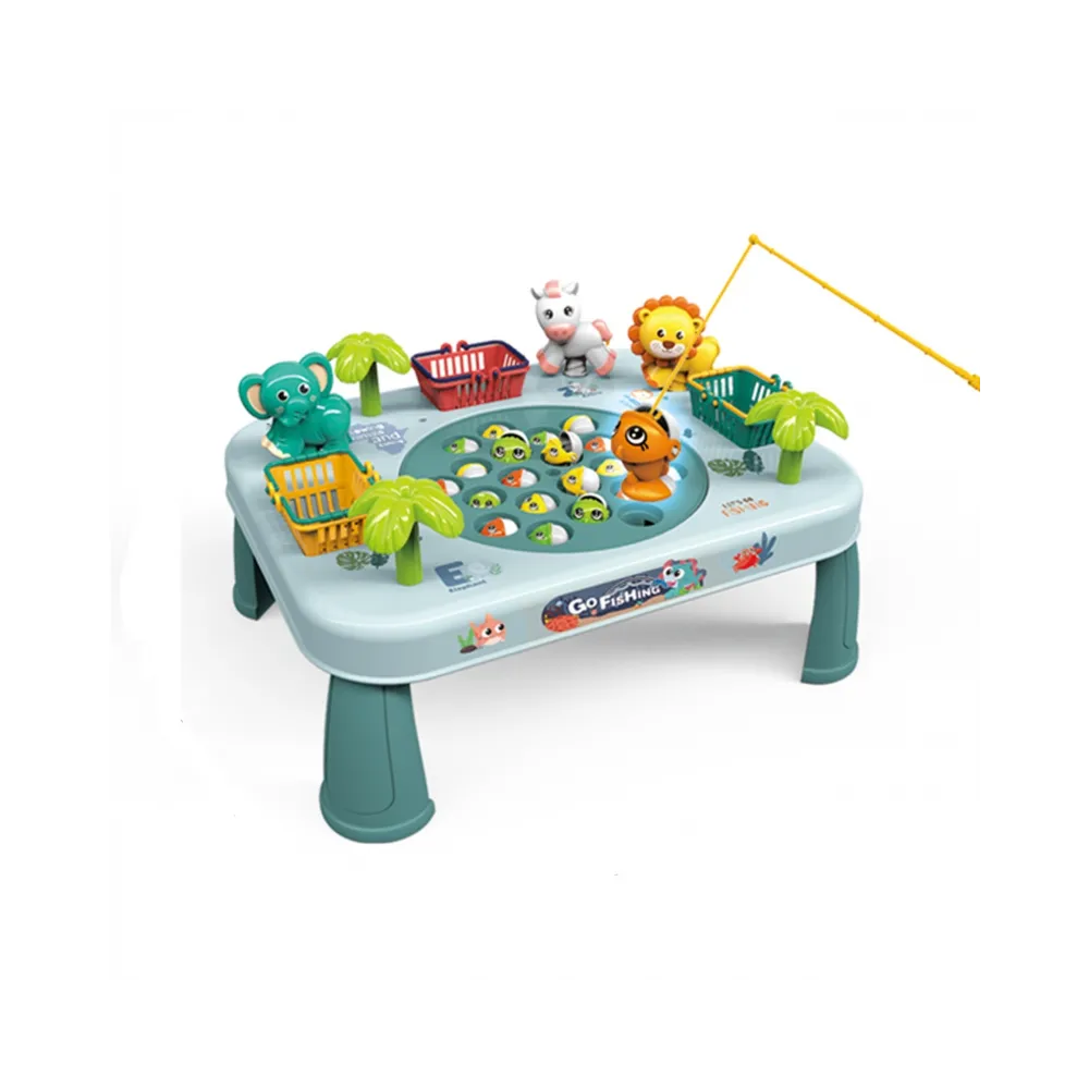 WOOPIE Gra Zręcznościowa Łowienie Ryb Interaktywny Stolik Zielony