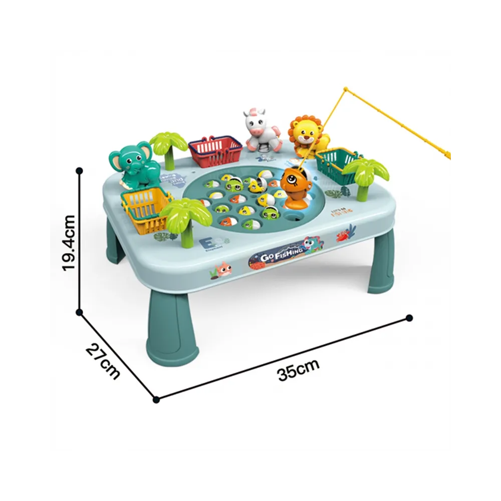 WOOPIE Gra Zręcznościowa Łowienie Ryb Interaktywny Stolik Zielony