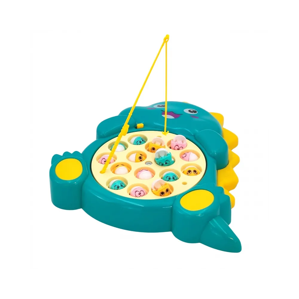 WOOPIE Zestaw Łowienie Rybek Gra Zręcznościowa Zielony Dinozaur