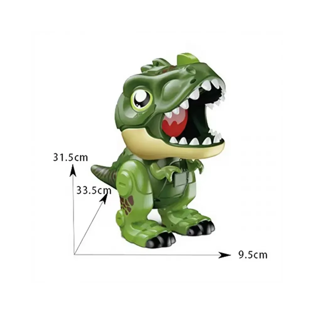 WOOPIE Interaktywny Pistolet na Piankowe Kulki + Dinozaur Wyrzutnia