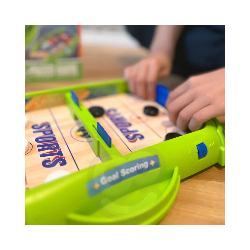 WOOPIE Gra Zręcznościowa 2w1 Mini Hokej Wyścigi