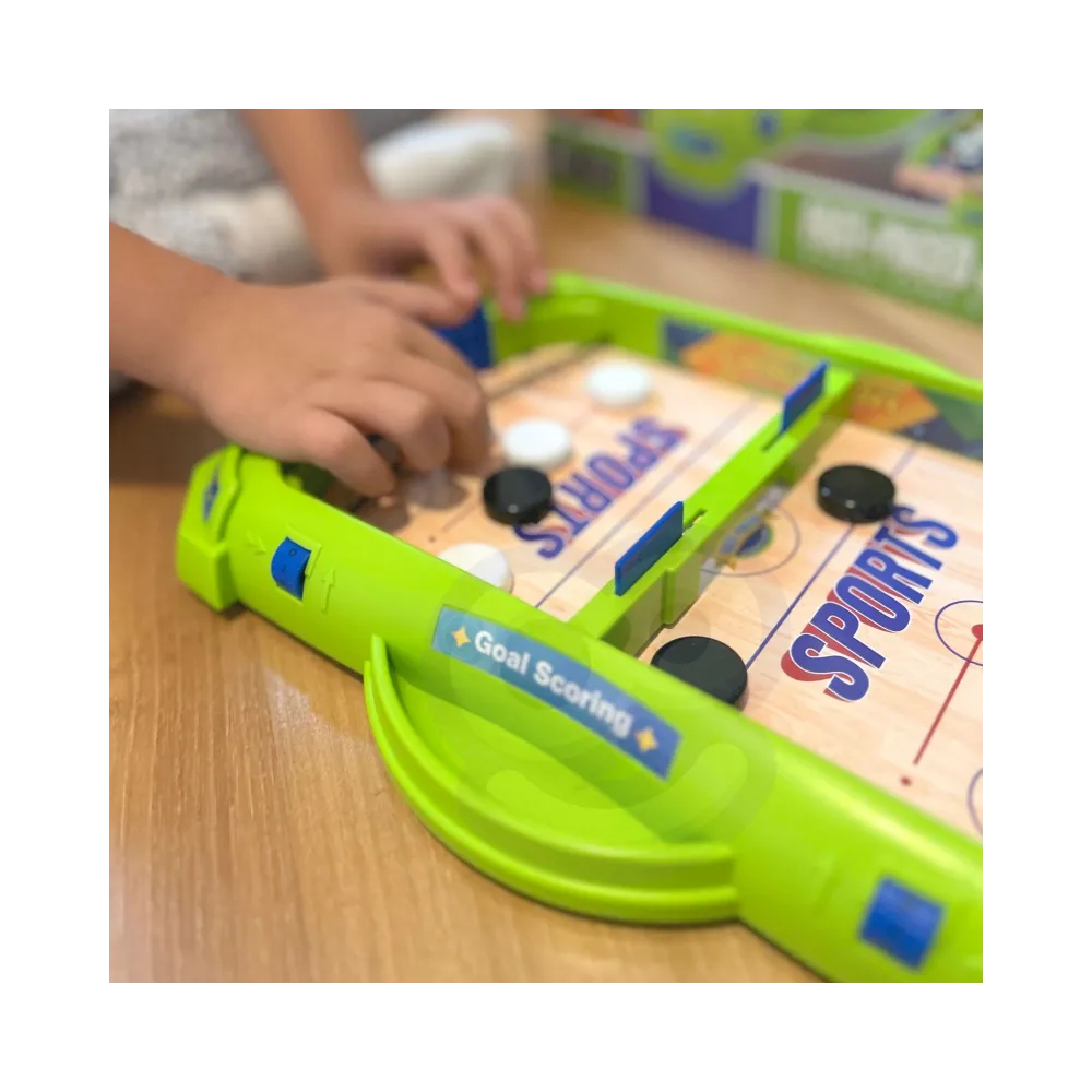 WOOPIE Gra Zręcznościowa 2w1 Mini Hokej Wyścigi