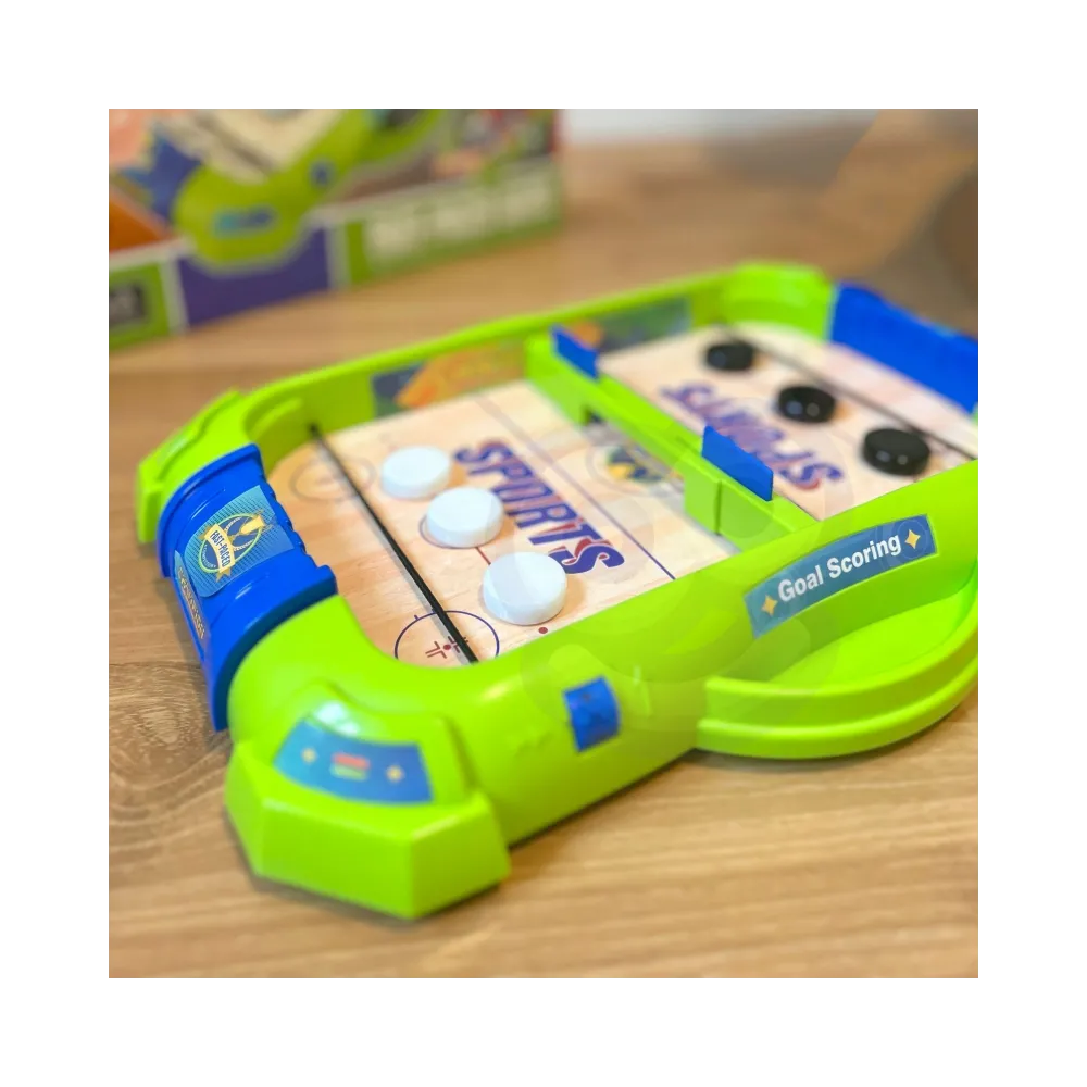 WOOPIE Gra Zręcznościowa 2w1 Mini Hokej Wyścigi