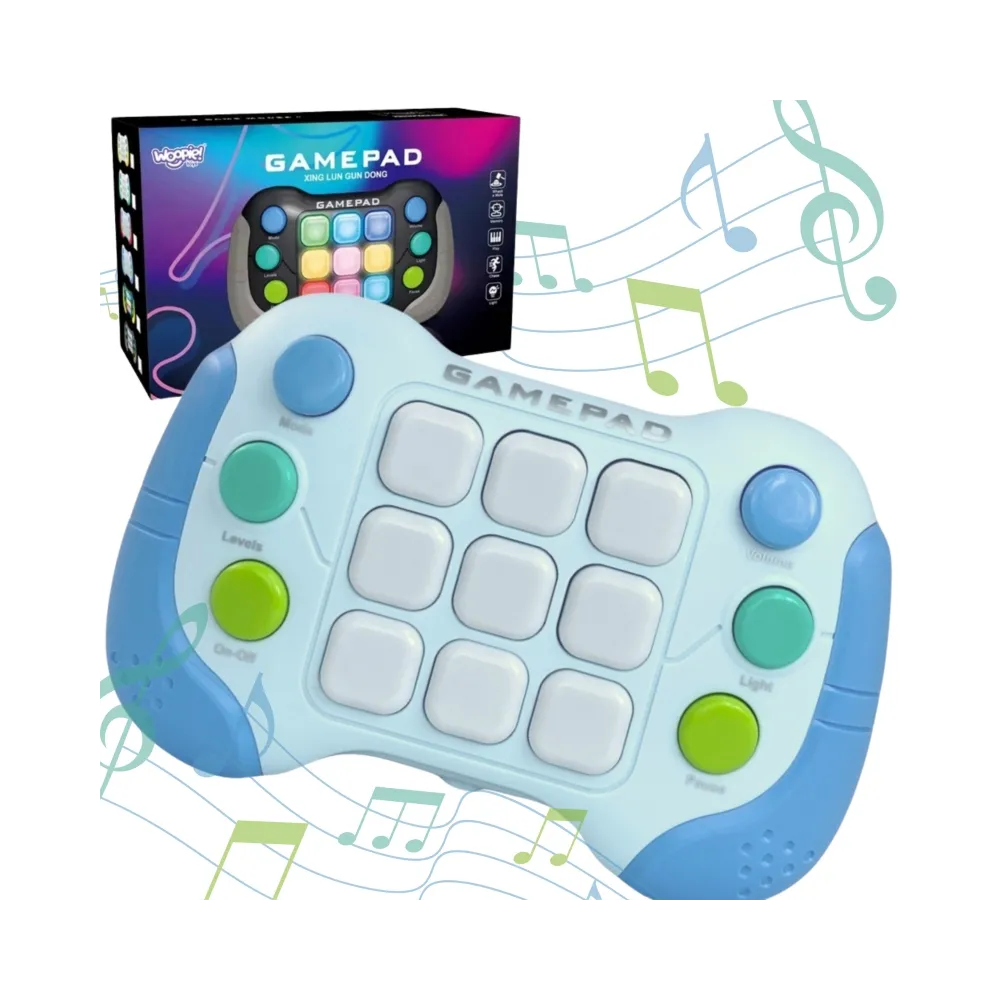 WOOPIE Elektroniczna Gra Zręcznościowa Pop-It Fidget Toy Gamepad Niebieski