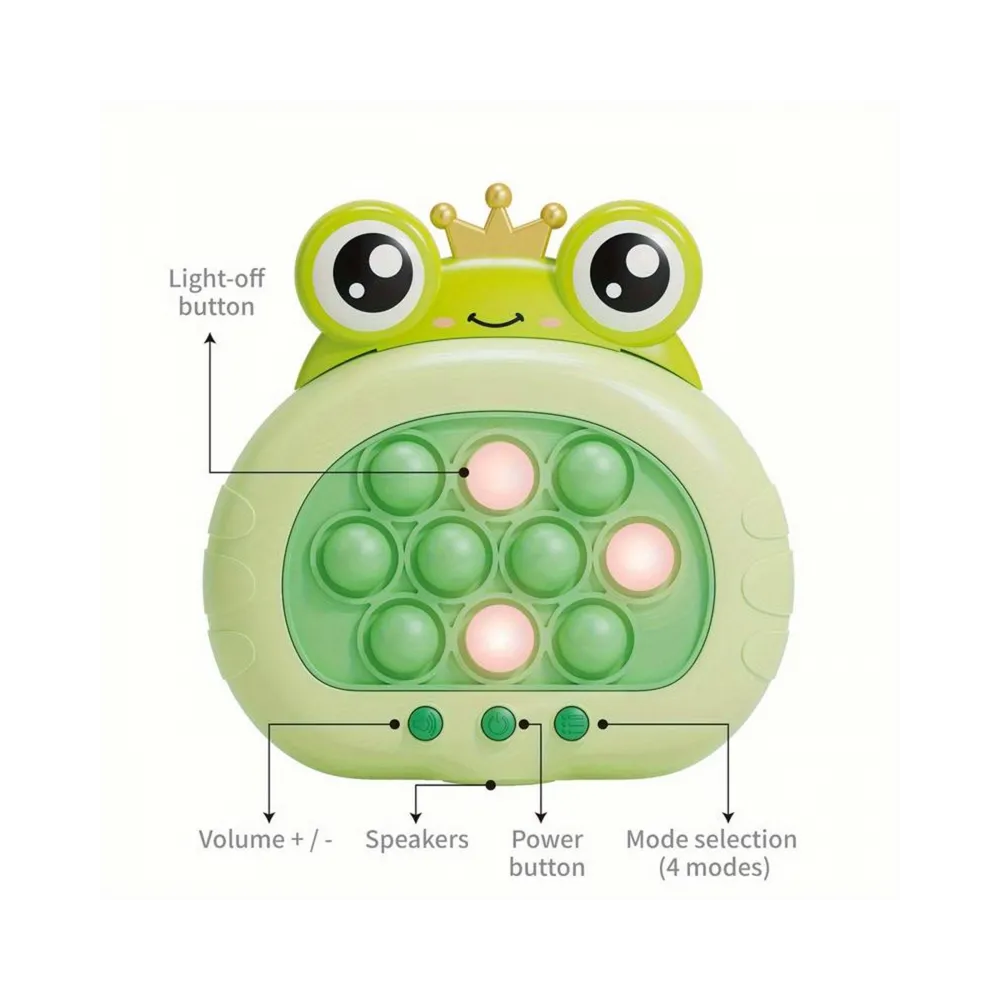 WOOPIE Gra POP IT Elektryczna Antystresowa Zręcznościowa Żabka