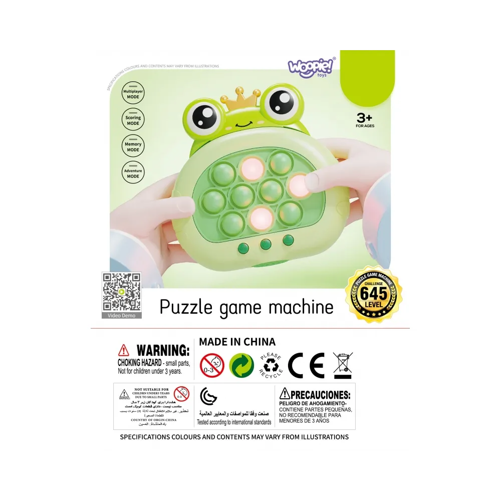 WOOPIE Gra POP IT Elektryczna Antystresowa Zręcznościowa Żabka