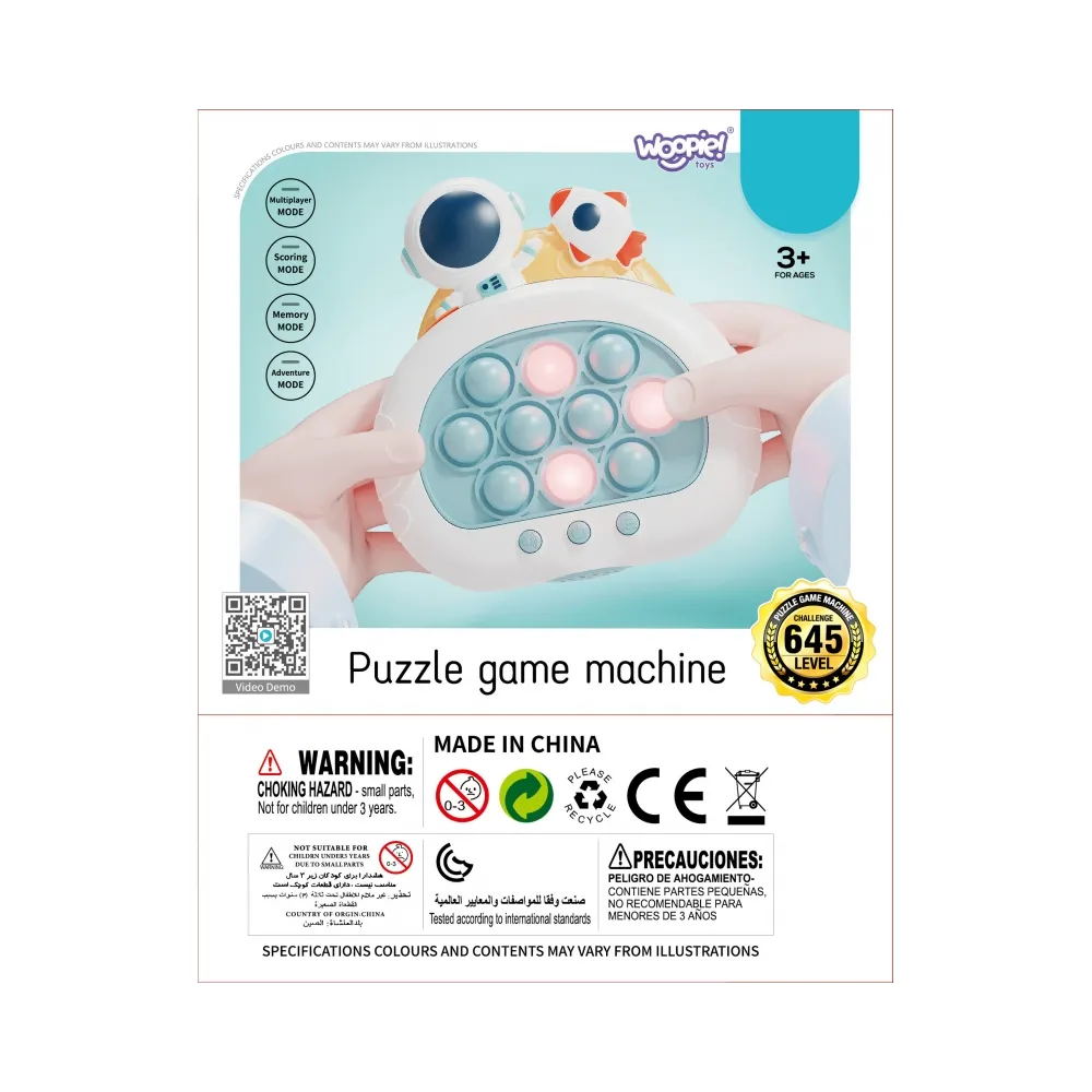 WOOPIE Gra POP IT Elektryczna Antystresowa Zręcznościowa Kosmos