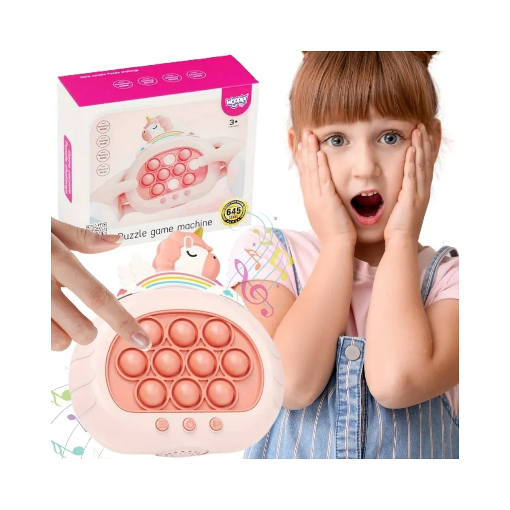 WOOPIE Gra POP IT Elektryczna Antystresowa Zręcznościowa Jednorożec