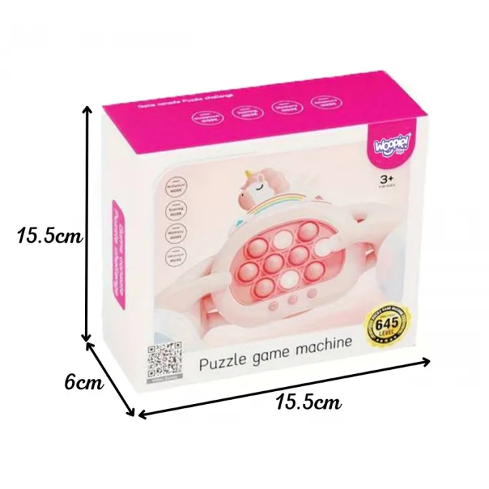 Radosna gra z jednorożcem w poręcznym rozmiarze